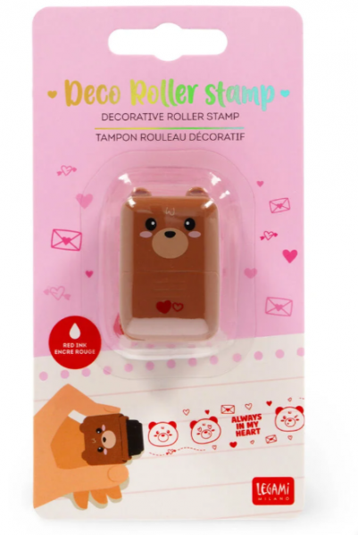 DECO ROLLER STAMP - TAMPON ROULEAU D�CORATIF - TEDDY BEAR