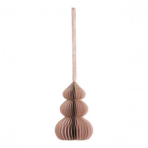 D�cor � suspendre pour noel en papier pliable - Sapin Rose
