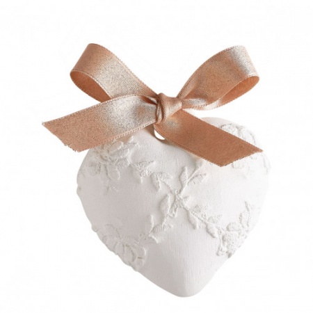 Décor parfumé Cur Brodé grand modèle - Rose Elixir