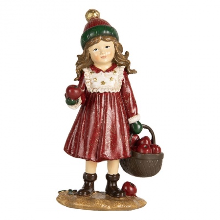 Decoration Enfant Rouge Vert 7x5x13 cm