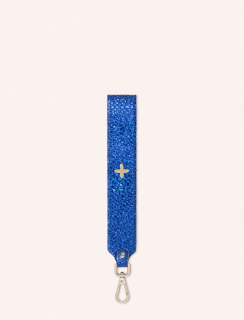 Dragonne/ Porte Clef Chris Facette Bleu