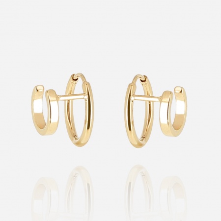EARRINGS Ancila GOLD STEEL D:13mm