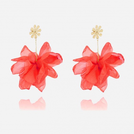EARRINGS HOOP GOLD STEEL D:45mm