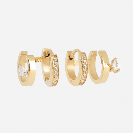 EARRINGS Nuria GOLD STEEL