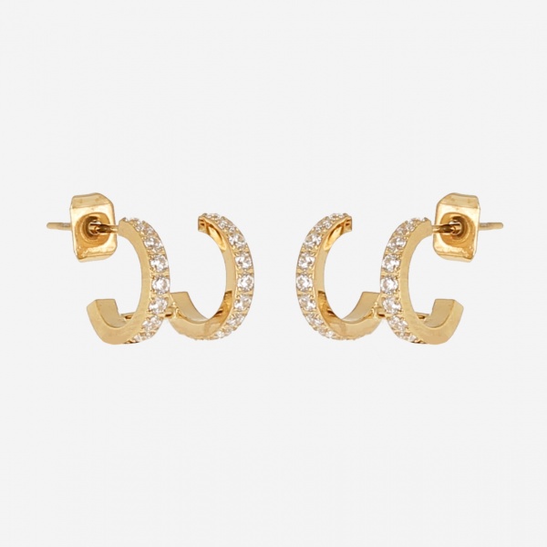 EARRINGS Xavi GOLD STEEL