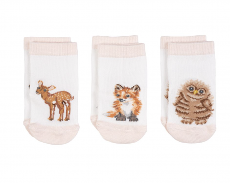 Ensemble de chaussettes bébé \ Petite Forê t\  6 à 12 mois