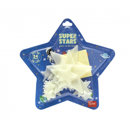 ÉTOILES PHOSPH. AUTOCOLLANTES - SUPER STARS - SPACE