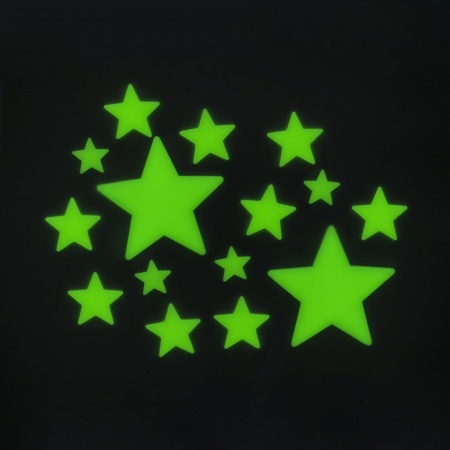 ÉTOILES PHOSPH. AUTOCOLLANTES - SUPER STARS - SPACE