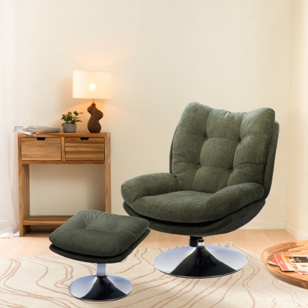 Fauteuil magnum avec repose pied