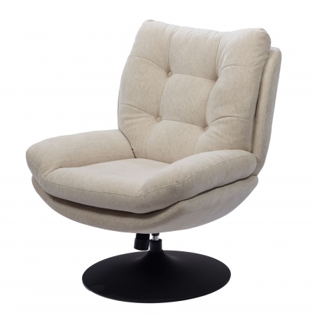 FAUTEUIL MAGNUM CREME - PIED NOIR