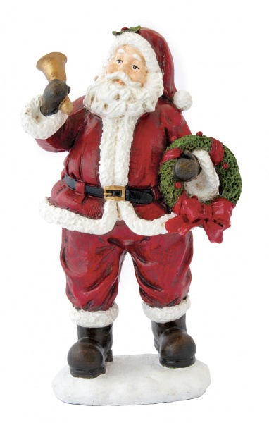 Figurine P�re No�l avec cloche CHRISTMAS FIGURINES