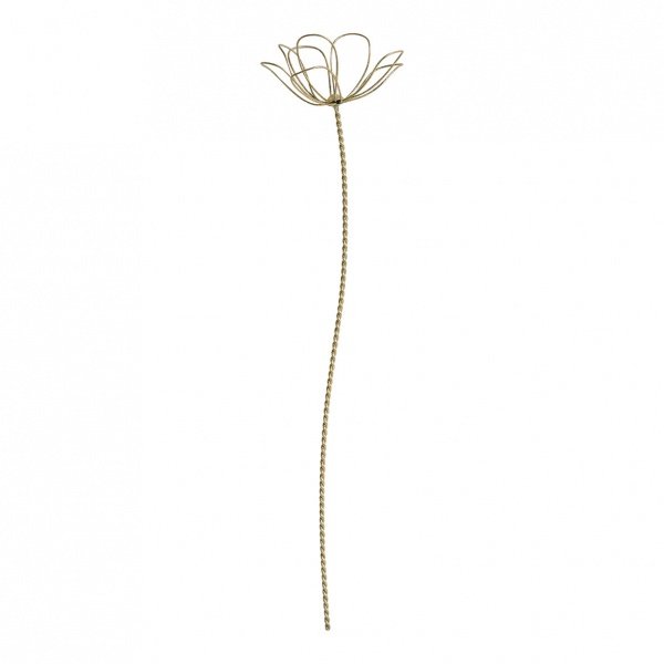 Fleurs d�coratives en m�tal finition laiton 50cm