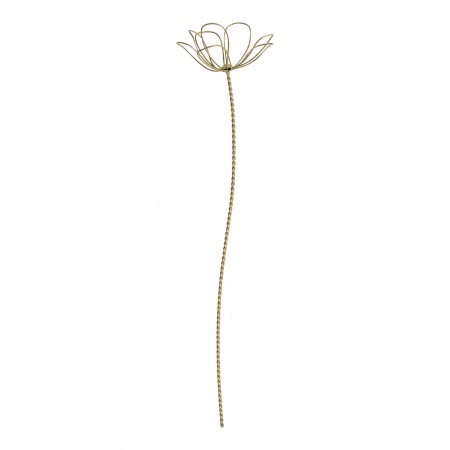 Fleurs décoratives en métal finition laiton 50cm