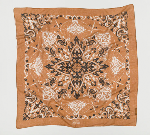 Foulard bandana camel