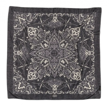 Foulard Bandana Noir Coton