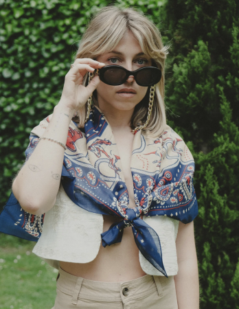 Foulard rodeo navy coton