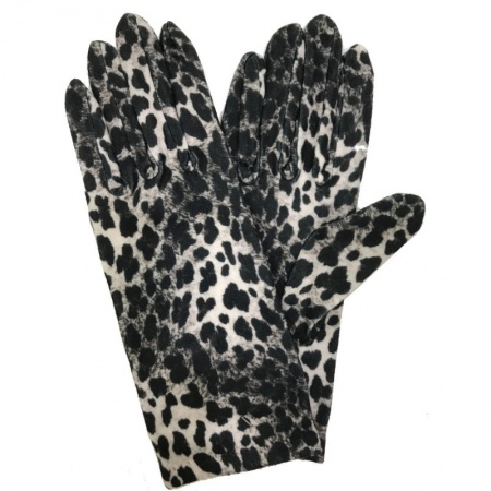 GANTS SOUPLES Polaire panthère noire