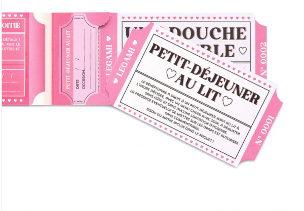 GIFT VOUCHERS - CARNET DE 24 BONS - HEART