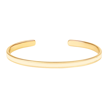 Jonc BANGLE Blanc Sable