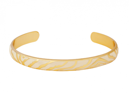 Jonc ZEBRA Blanc sable