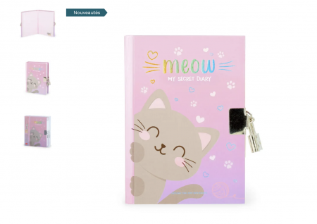 journal intime avec cadenas - MY SECRET DIARY - KITTY