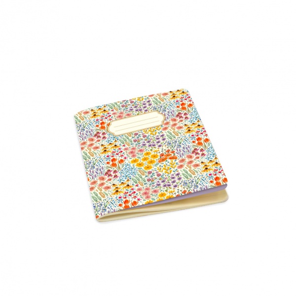 KARTOS - Cahier A5 64 Pages Lign�es - TINY FLOWERS