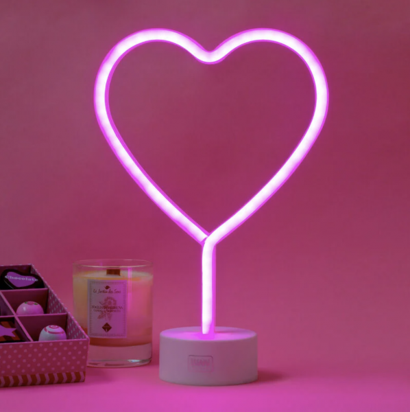 LAMPE LED � EFFET N�ON - IT\'S A SIGN - HEART
