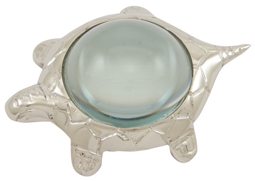 Loupe tortue Argent� - 10 cm