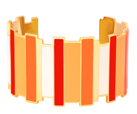 Manchette INES MULTICO Orange Tonic