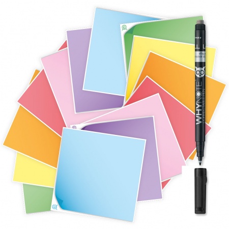 Memo post :  carr&eacute; de note pense-b&ecirc;te r&eacute;utilisable