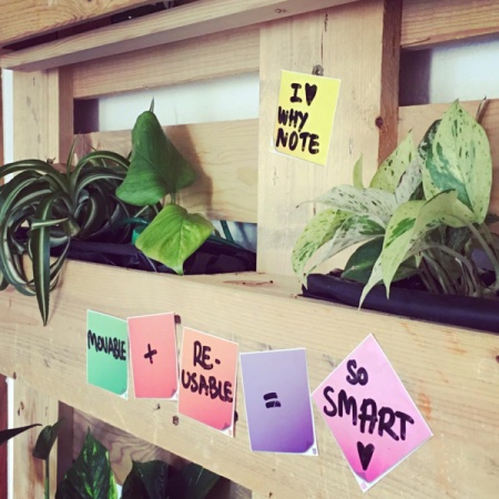 Memo post :  carr&eacute; de note pense-b&ecirc;te r&eacute;utilisable