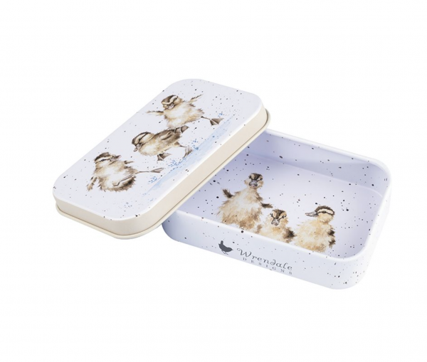 Mini boite en m�tal - Canard / Caneton -  Canards de flaque d\'eau