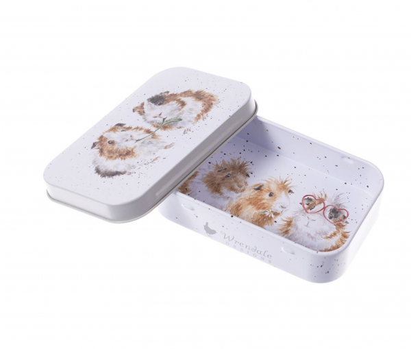 Mini Boite en m�tal - Cochon d\'Inde-  Soyeux Amis