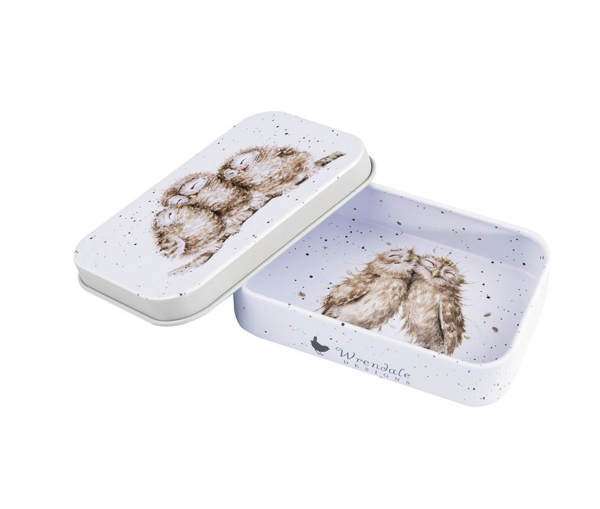 Mini Boite en m�tal - Hibou