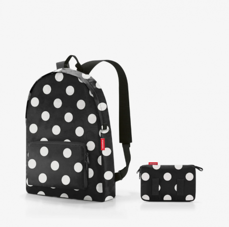Mini maxi rucksack dots white