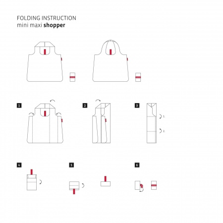 mini maxi shopper red