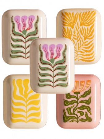 mini plateau fleurs girly