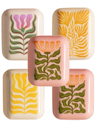 mini plateau fleurs girly