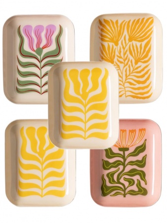 mini plateau fleurs girly