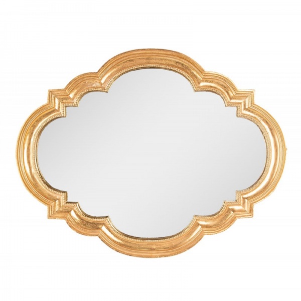 Miroir 65x50 cm Couleur or Plastique Grand miroir