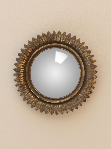 Miroir convexe plumes dor�es
