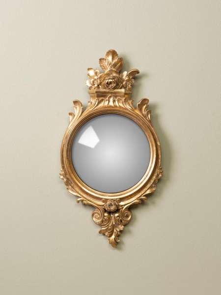 Miroir dor� 1 8eme convexe