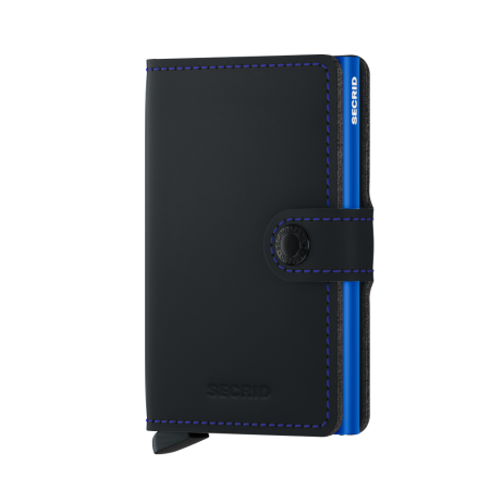 MM-Black & Blue\nMiniwallet Matte Black & Blue