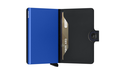 MM-Black & Blue\nMiniwallet Matte Black & Blue