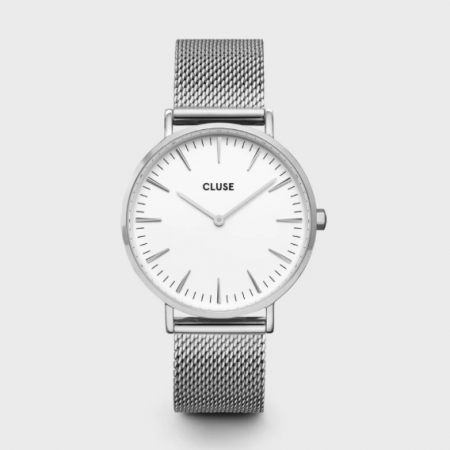 Montre BOHO CHIC MESH Acier Blanc