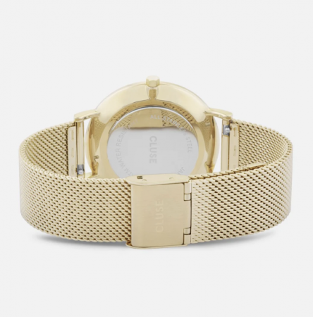 Montre BOHO CHIC MESH Acier Noir/Gold