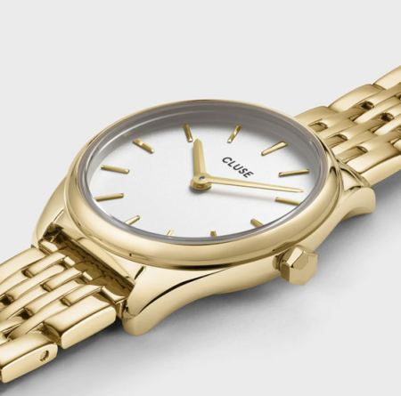 Montre FEROCE MINI Acier Blanc/Gold