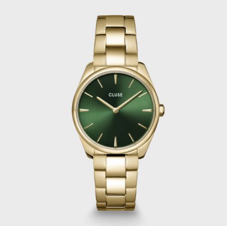 Montre FEROCE PETITE Acier Vert/Gold