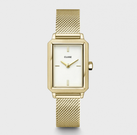 Montre FLUETTE MESH Acier Blanc/Gold