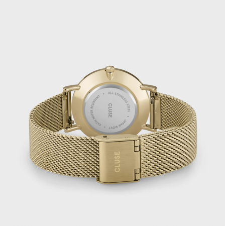 Montre MINUIT MESH Acier Vert/Gold